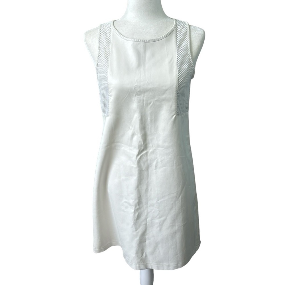 Wythe NY Faux Leather Shift Dress Size Medium